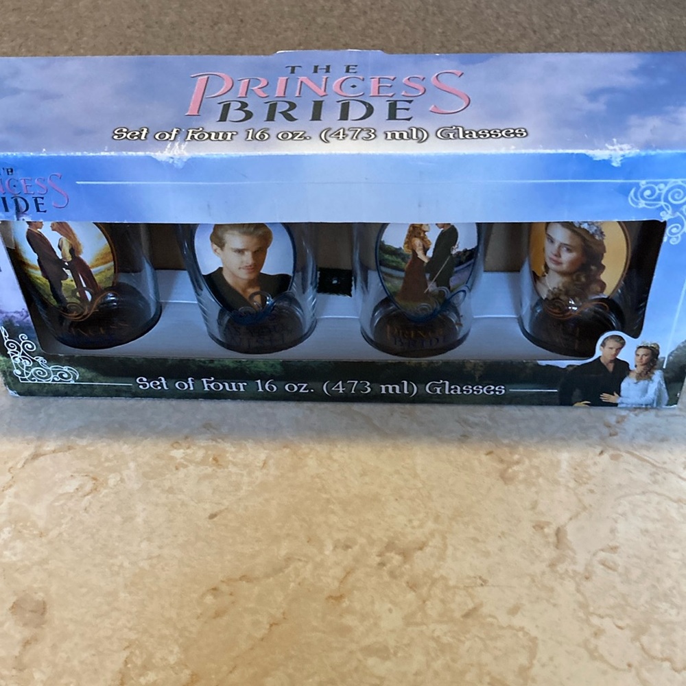 Vintage “The Princess Bride” Set of 4 16 0z. Glasses